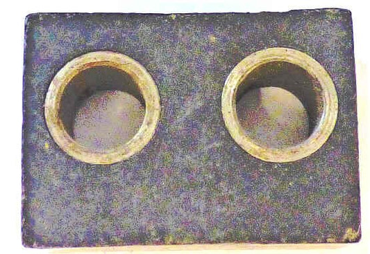 BUMPER, RUBBER, STEEL INSERT(S), 1-1/4 W, 2-1/8 L OTIS # 320AB2