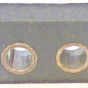 BUMPER, RUBBER, STEEL INSERT(S), 1-1/4 W, 2-1/8 L OTIS # 320AB2