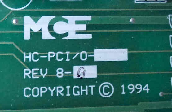BOARD, CIRCUIT, POWER & CALL MCE # HC-PCIO- REV 8-B