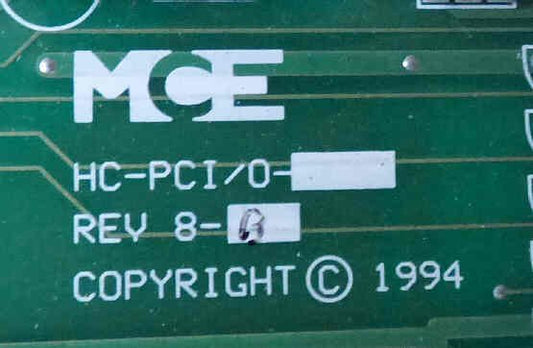 BOARD, CIRCUIT, POWER & CALL MCE # HC-PCIO- REV 8-B
