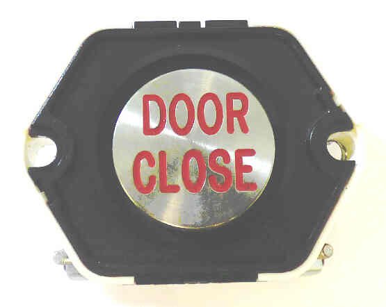 BUTTON, DOOR CLOSE, MODULAR, 24 VAC, FLAT SS PRESSEL WITH DOT NF # 3442