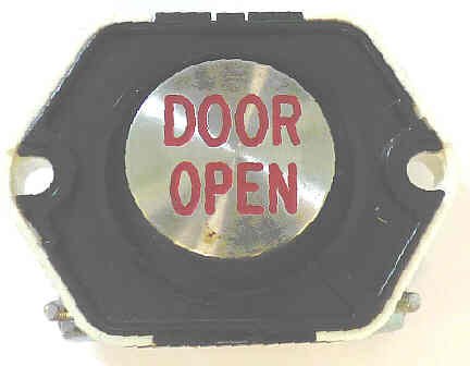 BUTTON, DOOR OPEN, MODULAR, 24 VAC, FLAT SS PRESSEL WITH DOT NF # 3442