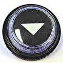 BUTTON, BLACK WITH WHITE ARROW, THYSSEN-KRUPP WITH HALO & RETAINER 9739580