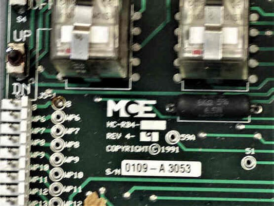 BOARD, CIRCUIT, RELAYS & TIMERS MCE # HC-RB4 REV 4-9