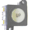 BUTTON, COMPLETE, UP, 4 N.O. CONTACTS  ADAMS # ASA452A-CL-UP