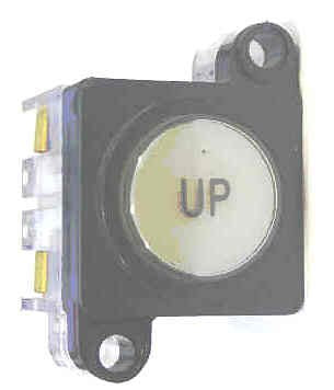 BUTTON, COMPLETE, UP, 4 N.O. CONTACTS  ADAMS # ASA452A-CL-UP