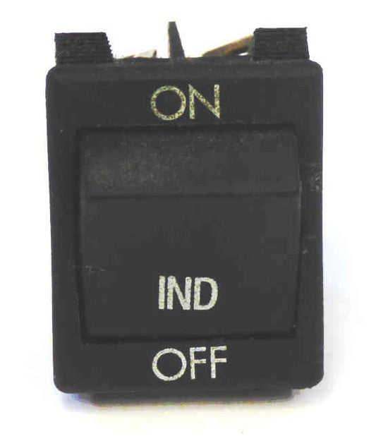 SWITCH, ROCKER, MAINTAINED, DPDT, MARKED ON-IND-0FF, CABINET USE