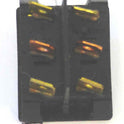 SWITCH, ROCKER, MAINTAINED, DPDT, MARKED ON-IND-0FF, CABINET USE