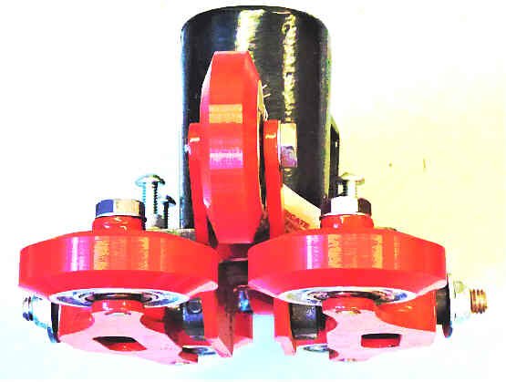 ASSEMBLY, ROLLER GUIDE, (6) 3.25, HEAVY DUTY RED ROLLERS, ELSCO MODEL C