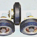 ASSEMBLY, GUIDE. THREE 3 ROLLERS WESTINGHOUSE # 465D274G03