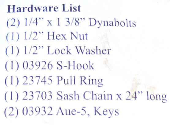 KIT, CHAIN, UNLOCKING, MANUAL DOORS PEELLE # 238002