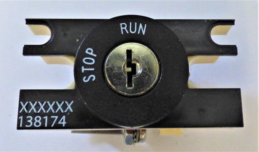 SWITCH. KEYED, STOP-RUN, CAR, ROUND BEZEL V7 FIXTURES, DOVER # 9715952