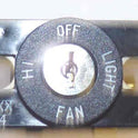 SWITCH. KEYED,2 SPEED FAN, V7 FIXTURES, H2395 KEY DOVER # 9772480
