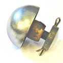 BUTTON, MUSHROOM TOP, STEEL WITH STEM, FITTING AND COTTER PIN