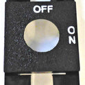 BEZEL, KEYED SWITCH, SQUARE, VERTICAL, BLACK, MARKED ON/OFF DOVER # 9822628