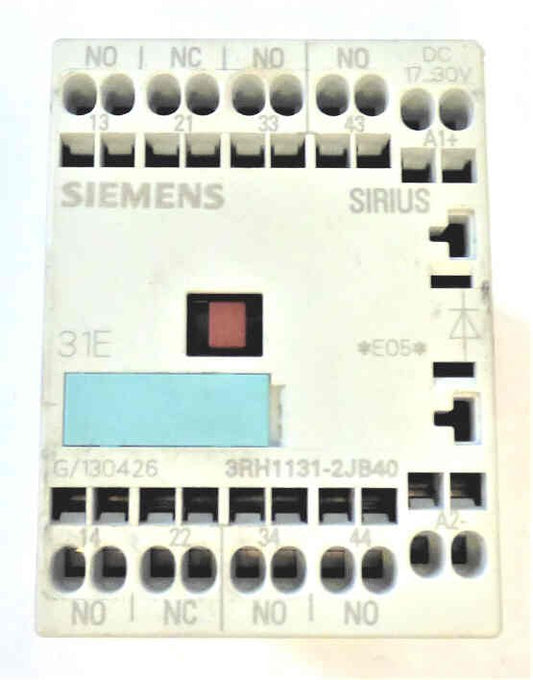 CONTACTOR, 3 N.O./1 N.C. 10A, 240 VAC SIEMENS # 3RH11312JB40