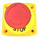 SWITCH, PUSH TO STOP, TURN TO RUN, AS SHOWN