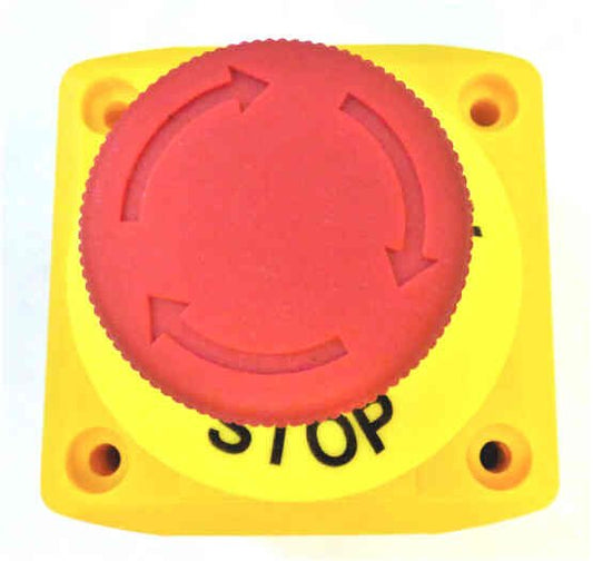 SWITCH, PUSH TO STOP, TURN TO RUN, AS SHOWN