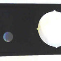 BEZEL, BUTTON WITH 1.5 SQ,  CUT OUT FOR BRAILLE MARKER, CAST METAL