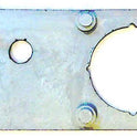 BEZEL, BUTTON WITH 1.5 SQ,  CUT OUT FOR BRAILLE MARKER, CAST METAL