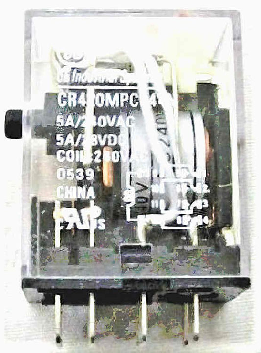 RELAY, 4PDT, ICE CUBE, TEST & NEON 5 AMP, 230VAC  GE CR420MPC044N