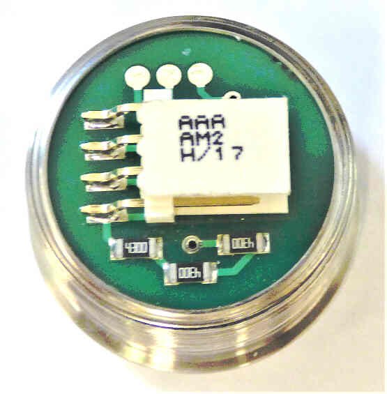 BUTTON, SS, FLAT, PROJECTING RED LED 24VDC, MICRO MOTION III OTIS # AAA23500AM2