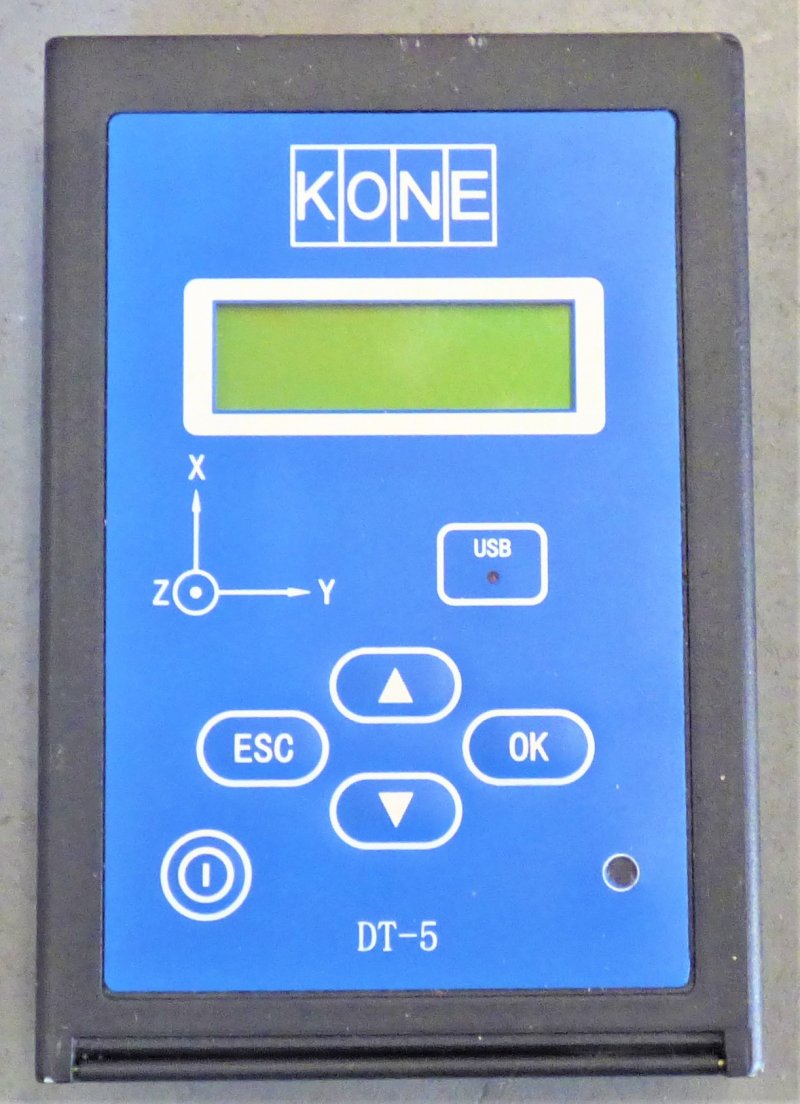 ANALYZER, RIDE COMFORT, MODEL DT-5, 9V BATTERY REQUIRED KONE