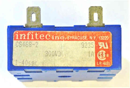 TIMER, 1-40 SECONDS, 300 VDC, 1 AMP INFITEC # CS468-2