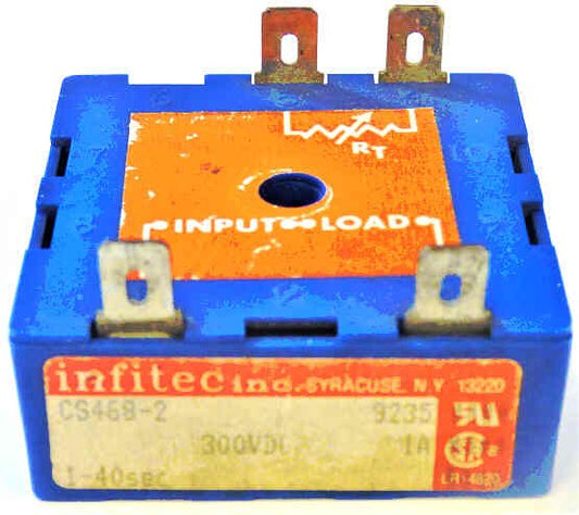 TIMER, 1-40 SECONDS, 300 VDC, 1 AMP INFITEC # CS468-2