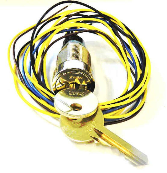 SWITCH, KEYED, FIRE SERVICE 2 POSITION, KEY OUT AT 12 WITH (2) 2642 KEYS