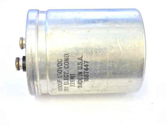 CAPACITOR, 1600 MFD @ 150 VDC OTIS # 226W1