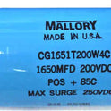CAPACITOR, 1650 MFD @ 200 VDC OTIS # 226W3