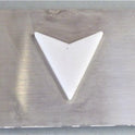 LANTERN, HALL, FACEPLATE & ARROW, HORIZONTAL, STAINLESS STEEL