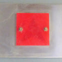 LANTERN, HALL, FACEPLATE & ARROW, HORIZONTAL, STAINLESS STEEL