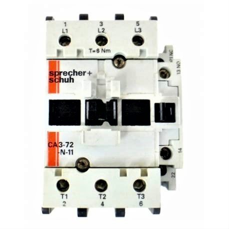 CONTACTOR, 3 POLE, 1 N.O. AUX, 72 AMP  SS # CA3-72 -N11