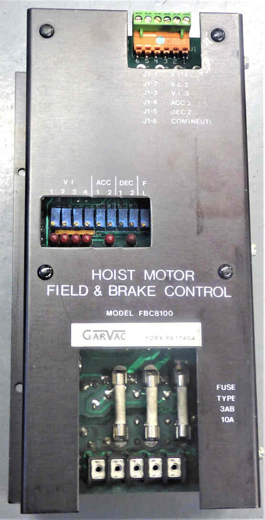 UNIT, HOIST MOTOR AND FIELD CONTROL GARVAC # FBC1800