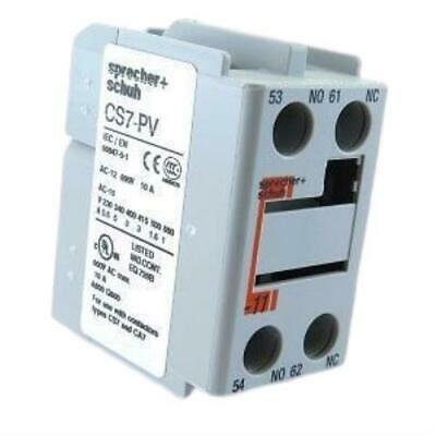 CONTACT, AUXILLARY, TOP MOUNT, 1NO/1 NC  SPRECHER & SCHUH # CS7-PV-11