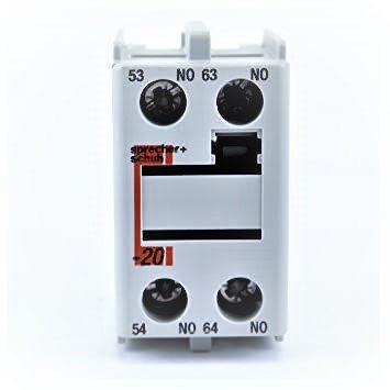 CONTACT, AUXILLARY, TOP MOUNT, 2NO CONTACTS SPRECHER & SCHUH, CS7-PV-20