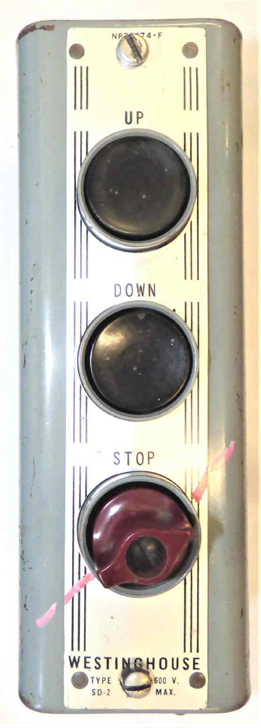 STATION, PUSHBUTTON, TOP OF CAR WESTINGHOUSE TYPE SD-2