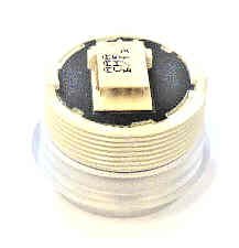 BUTTON, SS, FLAT, RED PROJECTING LED 24VDC, MICRO MOTION III OTIS #AAA23500CH5