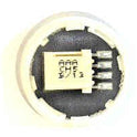 BUTTON, SS, FLAT, RED PROJECTING LED 24VDC, MICRO MOTION III OTIS #AAA23500CH5