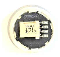 BUTTON, SS, FLAT, RED PROJECTING LED 24VDC, MICRO MOTION III OTIS #AAA23500CH5