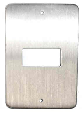 PLATE, COVER, HALL, SINGLE, STAINLESS STEEL, OTIS # AAA147NX2-SS4