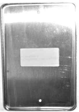 PLATE, COVER, HALL, SINGLE, STAINLESS STEEL, OTIS # AAA147NX2-SS4