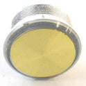 BUTTON, FLAT PROJECTING, 24V, BRASS FINISH, WHITE LED, OTIS #AAA23500CH37