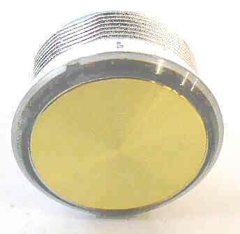 BUTTON, FLAT PROJECTING, 24V, BRASS FINISH, WHITE LED, OTIS #AAA23500CH37