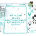 BOARD, LIGHT, EMERGENCY, LED ASSEMBLY, 6V 4.5A GAL # EMER-0068AN (1)