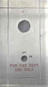 PLATE, COVER, HALL, SS, TERMINAL WITH FIRE SERVICE OTIS # 147JF SERIES