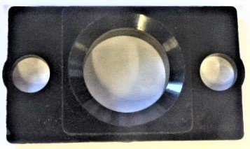 HALO, BLACK, SQUARE SURROUND, MODEL SRB, MOLDED PLASTIC GAL # PMDG-0072N