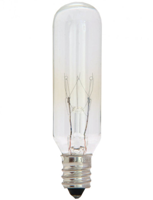 LAMP, BOX OF 25, TUBULAR, CANDELABRA 130 VOLT, COMMERCIAL #15T6-130V-CS